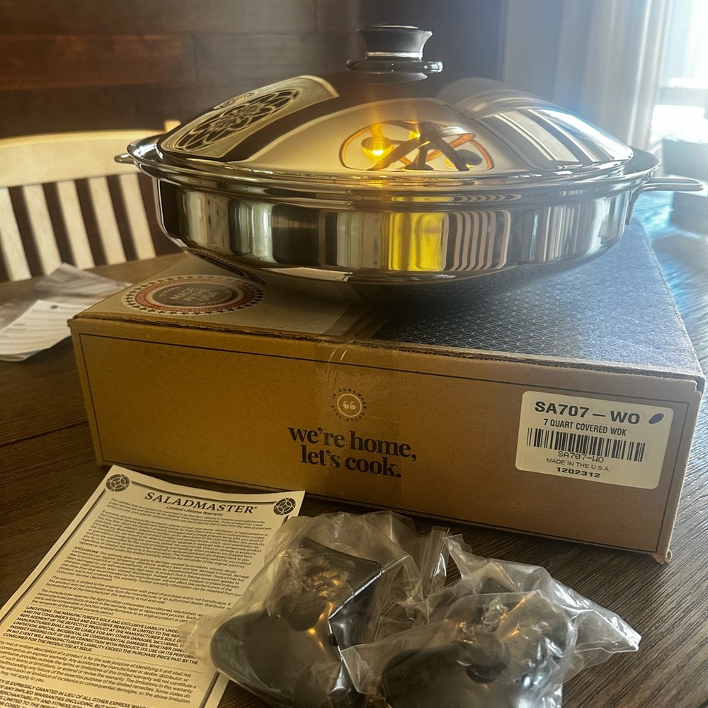 Saladmaster 7 Qt Covered Wok — BRAND NEW